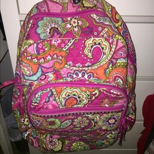Vera Bradley pink patterned backpack